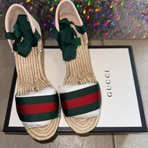 Gucci espadrille wedges